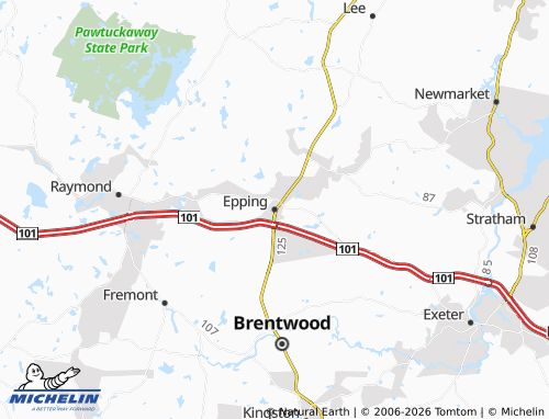 Mapa MICHELIN Epping - ViaMichelin