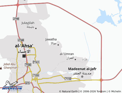 MICHELIN-Landkarte al-Rawdah - ViaMichelin