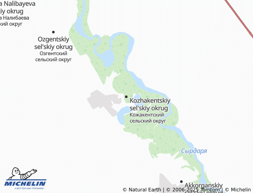 MICHELIN Kozhakentskiy sel'skiy okrug map - ViaMichelin