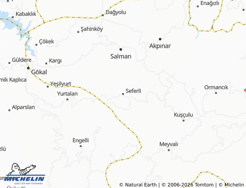 MICHELIN Seferli map - ViaMichelin