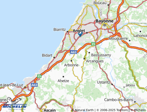 MICHELIN Guichenea map - ViaMichelin