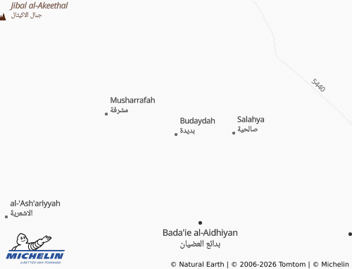 Mappa MICHELIN Budaydah - ViaMichelin