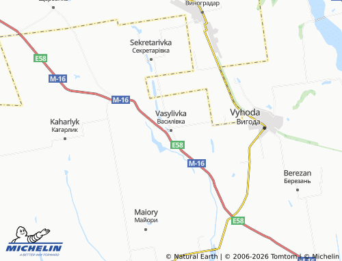 Mapa MICHELIN Vasylivka - ViaMichelin