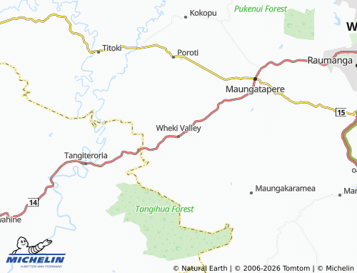 Mapa MICHELIN Wheki Valley - ViaMichelin