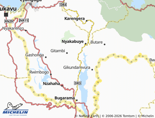 MICHELIN-Landkarte Nyampanga - ViaMichelin
