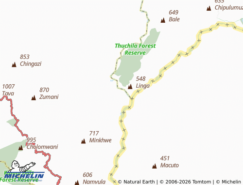 MICHELIN Sandama map - ViaMichelin
