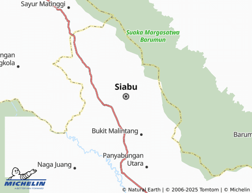 MICHELIN Siabu map - ViaMichelin