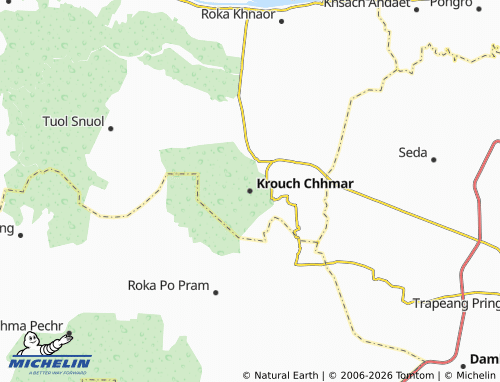 Mapa MICHELIN Krouch Chhmar - ViaMichelin