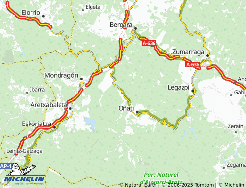 MICHELIN Garibai map - ViaMichelin