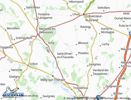 Mapa MICHELIN Oudeuil - ViaMichelin