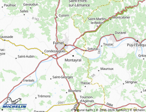Carte MICHELIN Montayral - ViaMichelin
