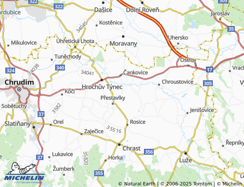 Carte MICHELIN Blansko - ViaMichelin
