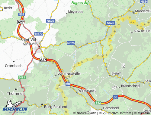 MICHELIN Rodgen map - ViaMichelin