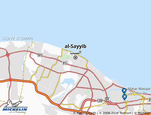 MICHELIN Al Seeb map - ViaMichelin