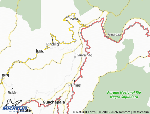 MICHELIN Guarainag map - ViaMichelin