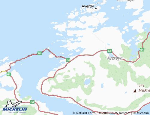 MICHELIN Kårvåg map - ViaMichelin