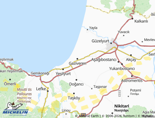 Carte MICHELIN Gaziveren - ViaMichelin