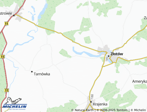 MICHELIN Zalesie map - ViaMichelin
