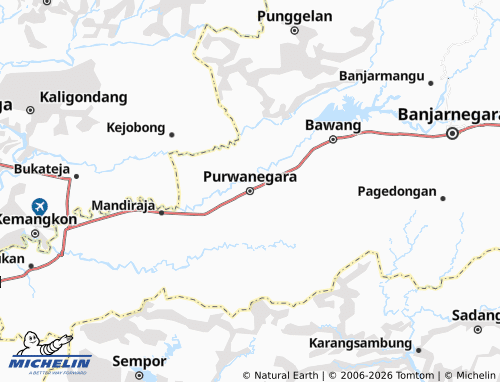 MICHELIN Purwanegara map - ViaMichelin