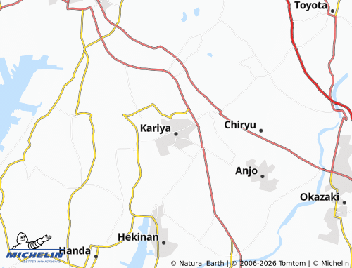 Mappa MICHELIN Kariya - ViaMichelin
