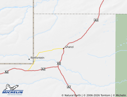 MICHELIN Ghanzi map - ViaMichelin