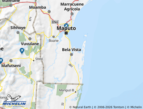 Mapa MICHELIN Matutuine - ViaMichelin