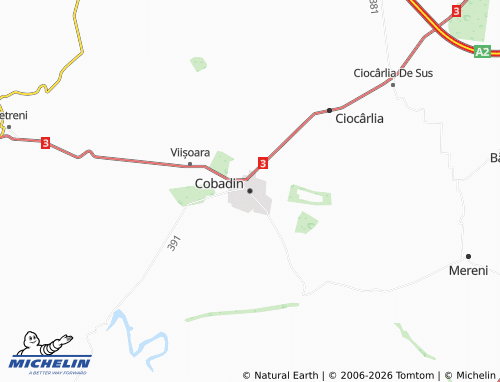 MICHELIN-Landkarte Cobadin - ViaMichelin