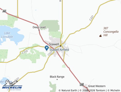 Mapa MICHELIN Stawell - ViaMichelin