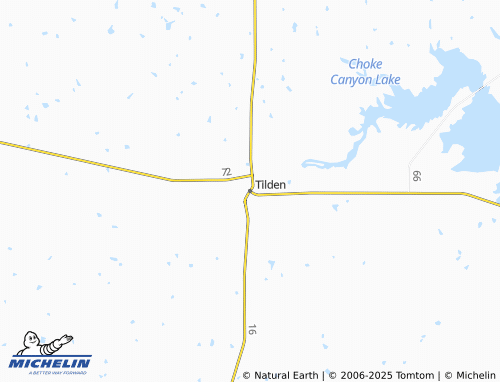 Mapa MICHELIN Tilden - ViaMichelin
