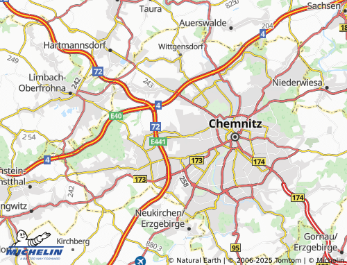 MICHELIN Rottluff map - ViaMichelin