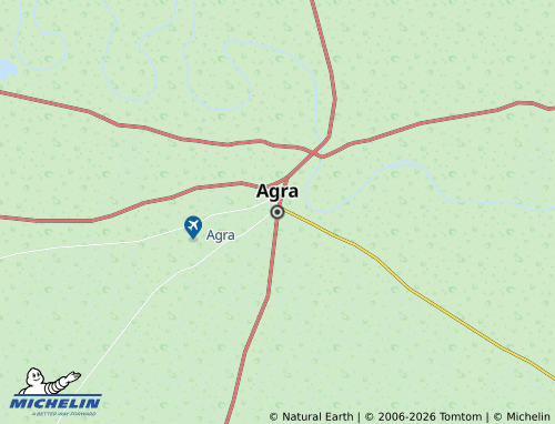 Mapa MICHELIN Agra - ViaMichelin