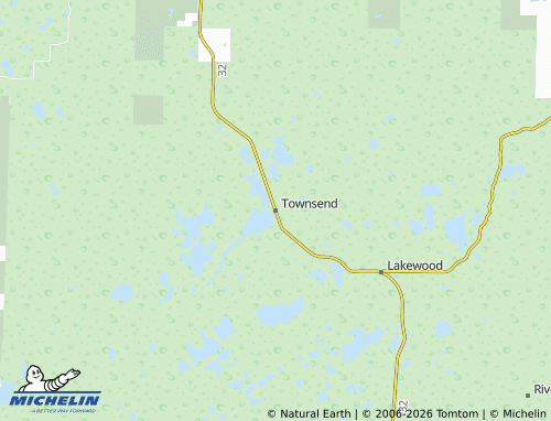 Kaart MICHELIN Townsend - ViaMichelin