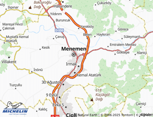 MICHELIN Esatpaşa map - ViaMichelin