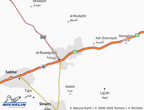 Carte MICHELIN al-Banafsaj - ViaMichelin