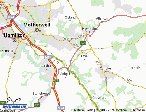 MICHELIN Overtown map - ViaMichelin