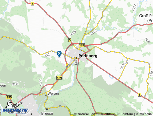 Kaart MICHELIN Perleberg - ViaMichelin