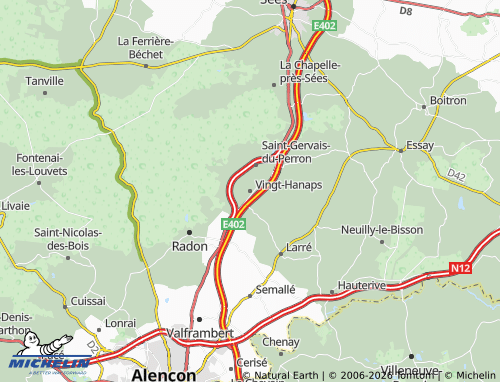 Mapa MICHELIN Vingt-Hanaps - ViaMichelin