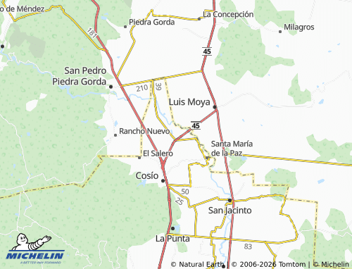 Mappa MICHELIN Soledad de Abajo, Estación de Adames - ViaMichelin