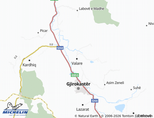 Kaart MICHELIN Valare - ViaMichelin
