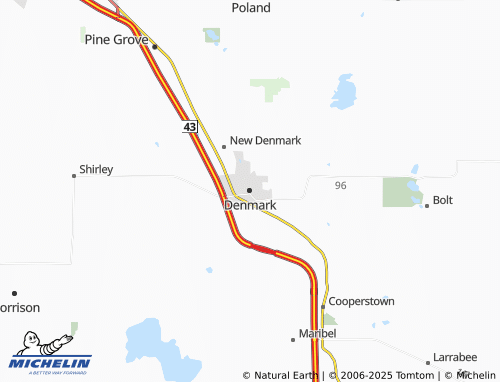 MICHELIN Denmark map - ViaMichelin