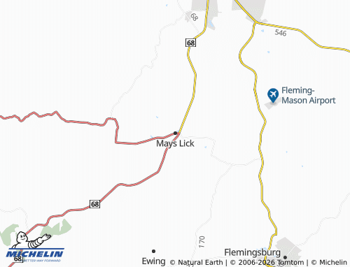 Carte MICHELIN Mays Lick - ViaMichelin