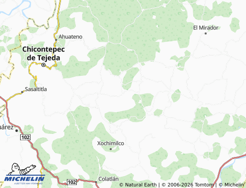 Mapa MICHELIN Tepoxteco - ViaMichelin