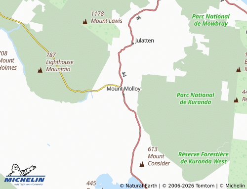 Mapa MICHELIN Mount Molloy - ViaMichelin