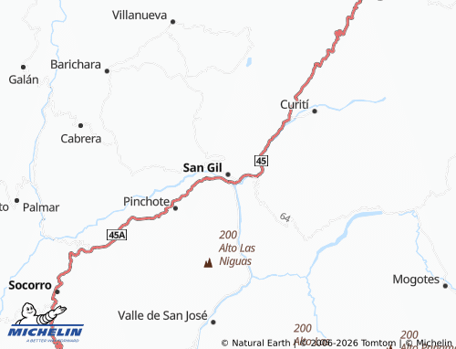 MICHELIN San Gil map - ViaMichelin