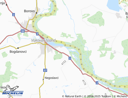 Mapa MICHELIN Vučedol - ViaMichelin