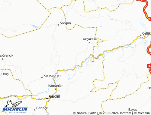 MICHELIN Güzel map - ViaMichelin