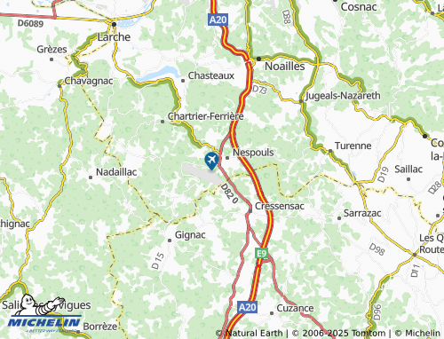MICHELIN-Landkarte Reyjade - ViaMichelin