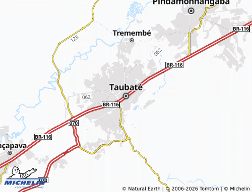 Mapa MICHELIN Taubaté - ViaMichelin