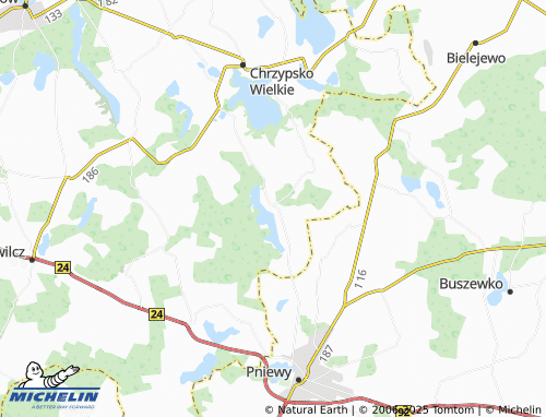 MICHELIN-Landkarte Białokosz - ViaMichelin