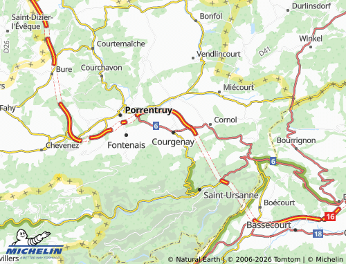 MICHELIN-Landkarte Courgenay - ViaMichelin